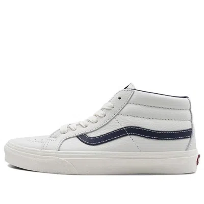 VANS Vans Sk8-Mid Mid-Top Casual Skate Shoes Unisex White Blue