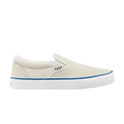 VANS SKATE SLIP-ON 'RAW CANVAS - CLASSIC WHITE'