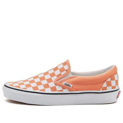 VANS Vans Slip-On Checkerboard Slip-On Sneakers Orange/White