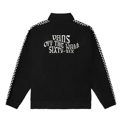 VANS Vans SS22 Grid Printing Zipper Jacket Couple Style Black