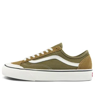 VANS Vans Style 36 Lightweight Wear-Resistant Low Top Casual Skate Shoes Unisex Military Green