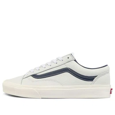 VANS Vans Style 36 Low Tops Skateboarding Shoes Unisex White Blue Contrasting Colors