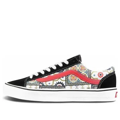 VANS Vans Style 36 Moroccan Tile Check Skate Shoes Black/Red