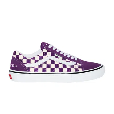 VANS SUPREME X SWAROVSKI X SKATE OLD SKOOL 'PURPLE'