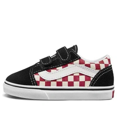 VANS (TD) Vans Old Skool V 'Checkerboard - Black Red'