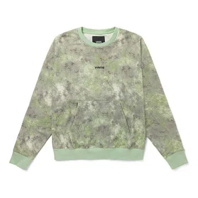 VANS Vans Tie Dye Loose Round Neck Pullover Couple Style Green