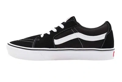 VANS VANS UNISEX COMFYCUSH SK8-LOW SHOES (BLACK/TRUE WHITE, SIZE 10 US)