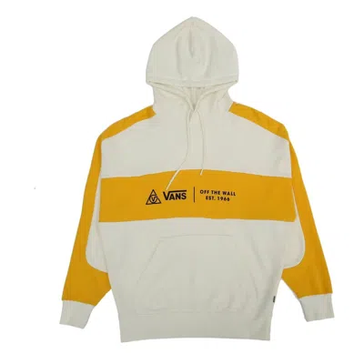 VANS (WMNS) Vans Colorblock Pullover Hoodie 'White Yellow'