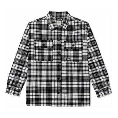 VANS (WMNS) Vans Contrasting Colors Plaid Lapel Shirt Jacket Black