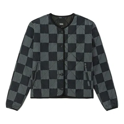 VANS (WMNS) Vans Outdoor Club Forces Check Liner Jacket 'Grey Black'