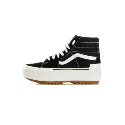 VANS WOMEN'S HIGH SHOE SK8-HI STACKED SUEDECANVAS/BLACK