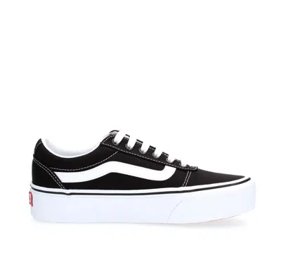 VANS WOMEN'S SNEAKERS VANS WARD WM PLATFORMER - VN0A3TLC187 BLACK/WHITE