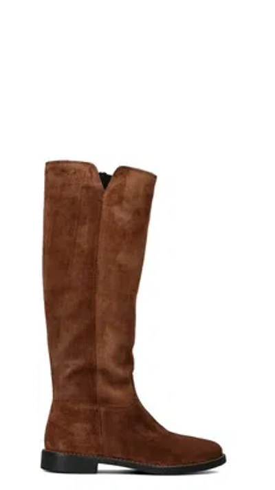 VARIOPINTO SHUHE VARIOPINTO FRAU STIVALI MARRONE NATURLEDER,WILDLEDER 775-4634MILANO-CU