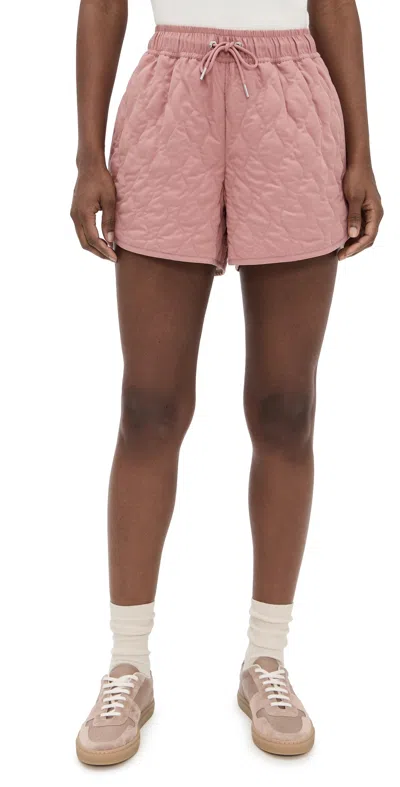 VARLEY CATRINE QUILTED SHORTS ASH ROSE