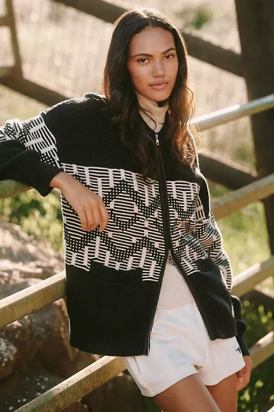 VARLEY LINNEA FAIRISLE KNIT JACKET