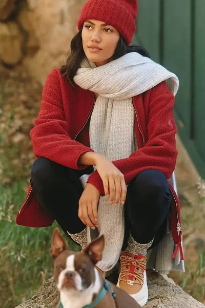 VARLEY MARINA COLLARLESS FLEECE JACKET