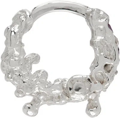 VASILIKI SILVER OCEANID SINGLE EARRING