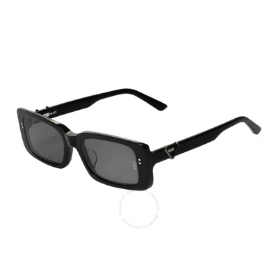 VEDI VERO VEDI VERO GREY RECTANGULAR UNISEX SUNGLASSES VRCA01 BLK 53