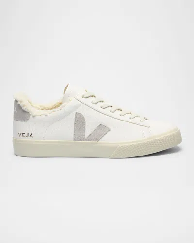 VEJA CAMPO BICOLOR LOW-TOP WINTER SNEAKERS