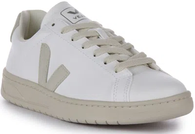 VEJA VEJA URCA CWL NAUTICO LACE UP SIDE LOGO SNEAKER WHITE GREY WOMENS SIZE US 5 - 10