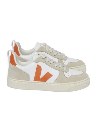 VEJA VEJA KIDS V-10 LOGO PATCH SNEAKERS