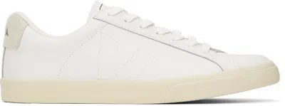 VEJA WHITE ESPLAR LEATHER SNEAKERS