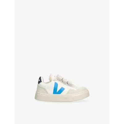 VEJA KIDS' V90 LEATHER LOW-TOP TRAINE