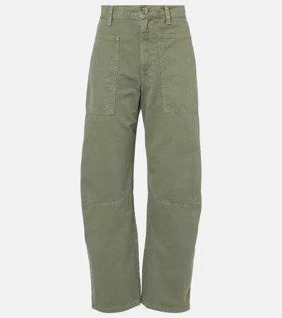 VELVET BRYLIE COTTON TWILL BARREL PANTS
