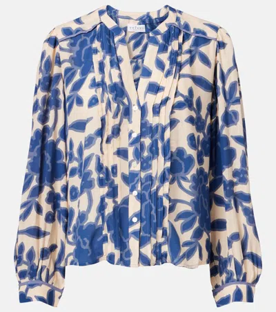 VELVET ELDA PRINTED CRÊPE BLOUSE