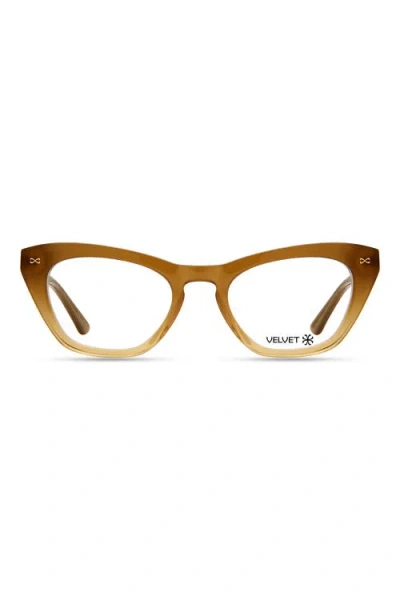 VELVET EYEWEAR VELVET EYEWEAR STEVIE 51MM CAT EYE OPTICAL GLASSES