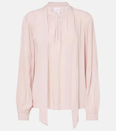 VELVET GABRIELLE DRAPED RAYON CHALLIS BLOUSE