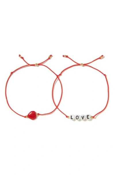 VENESSA ARIZAGA VENESSA ARIZAGA LOVE HEART BRACELET SET