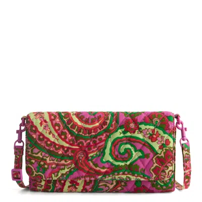 VERA BRADLEY OUTLET COTTON WALLET CROSSBODY