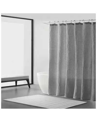 VERA WANG VERA WANG MARLED WAFFLE SHOWER CURTAIN