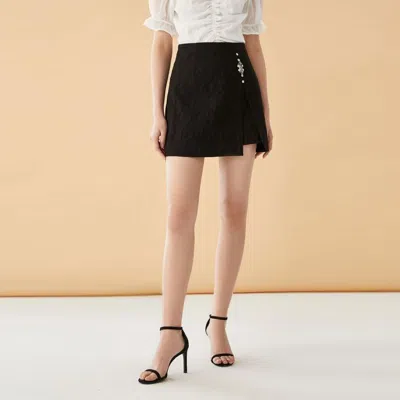 VERO MODA VERO MODA 【水钻装饰纹理面料】专柜同款高腰显瘦短裙半裙