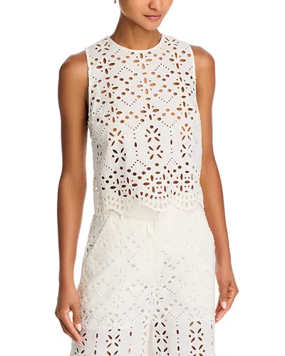 VERONICA BEARD ADELYN EYELET TOP