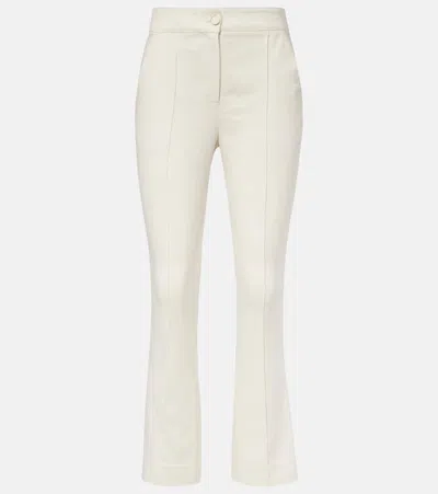 VERONICA BEARD KIMRA COTTON-BLEND CROPPED STRAIGHT PANTS