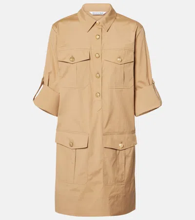 VERONICA BEARD SAUDE COTTON-BLEND MINIDRESS