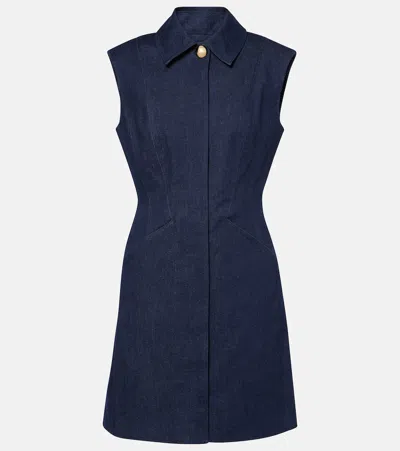 VERONICA BEARD SERINA COTTON-BLEND MINIDRESS