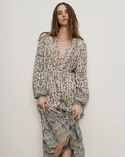 VERONICA BEARD VANI PAISLEY MIDI DRESS