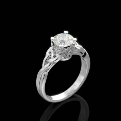 VERONICA JEWELS EXCLUSIVE WONDER WOMAN RING 2CT WHITE ROUND CUT WEDDINGENGAGEMENT RING IN SILVER