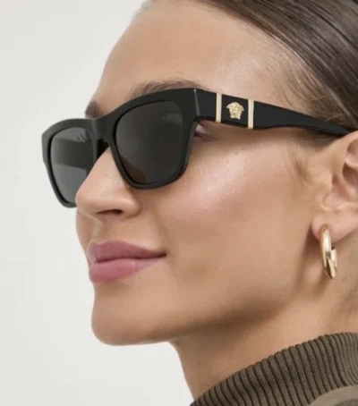 VERSACE VERSACE 0VE4457-GB1/81 BLACK SUNGLASSES