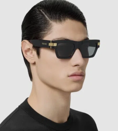 VERSACE VERSACE 0VE4464-GB1/87 BLACK-GOLD SUNGLASSES