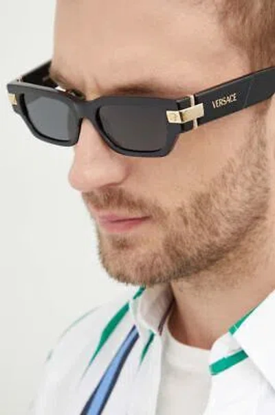 VERSACE VERSACE 0VE4465F-GB1/87 BLACK SUNGLASSES