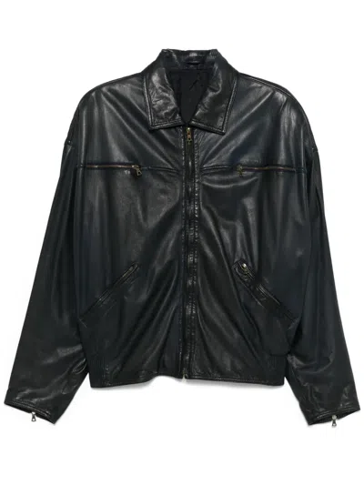 VERSACE 1980S LEATHER JACKET