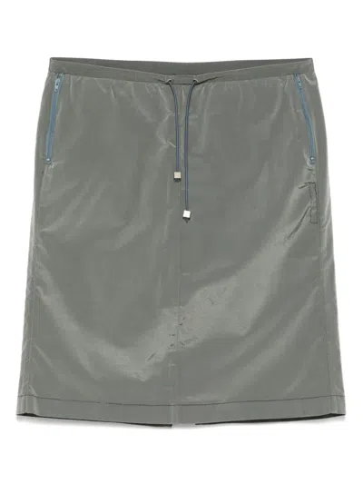 VERSACE 2000S DRAWSTRING MINI SKIRT