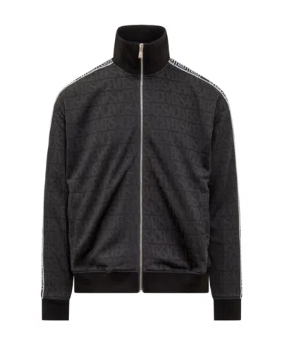 VERSACE VERSACE LONG-SLEEVED ZIPPED SWEATSHIRT