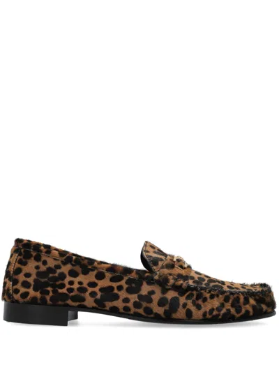 VERSACE ANIMAL-PRINT LOAFERS