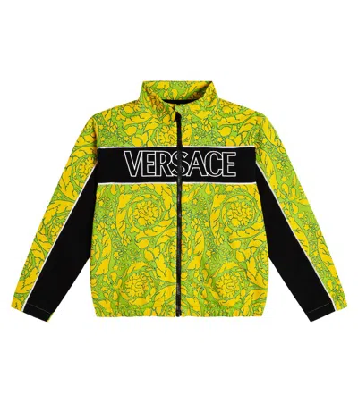 VERSACE BAROCCO COTTON JERSEY SWEATSHIRT