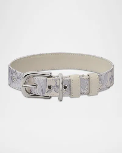 VERSACE BAROCCO DOG COLLAR, LARGE